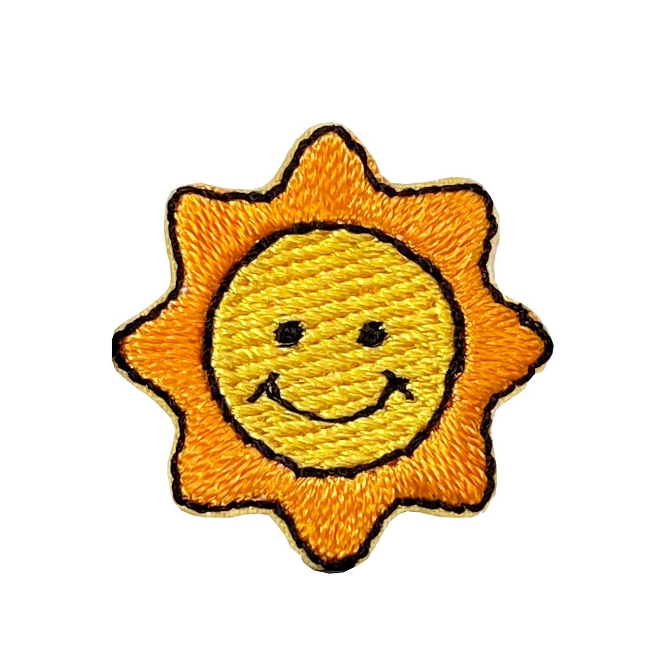 7/8" Mini Sun, Animals, Miniature, Embroidered, Iron-on Patch